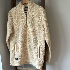 Simply southern quarter zip Berber fleece cream size Small